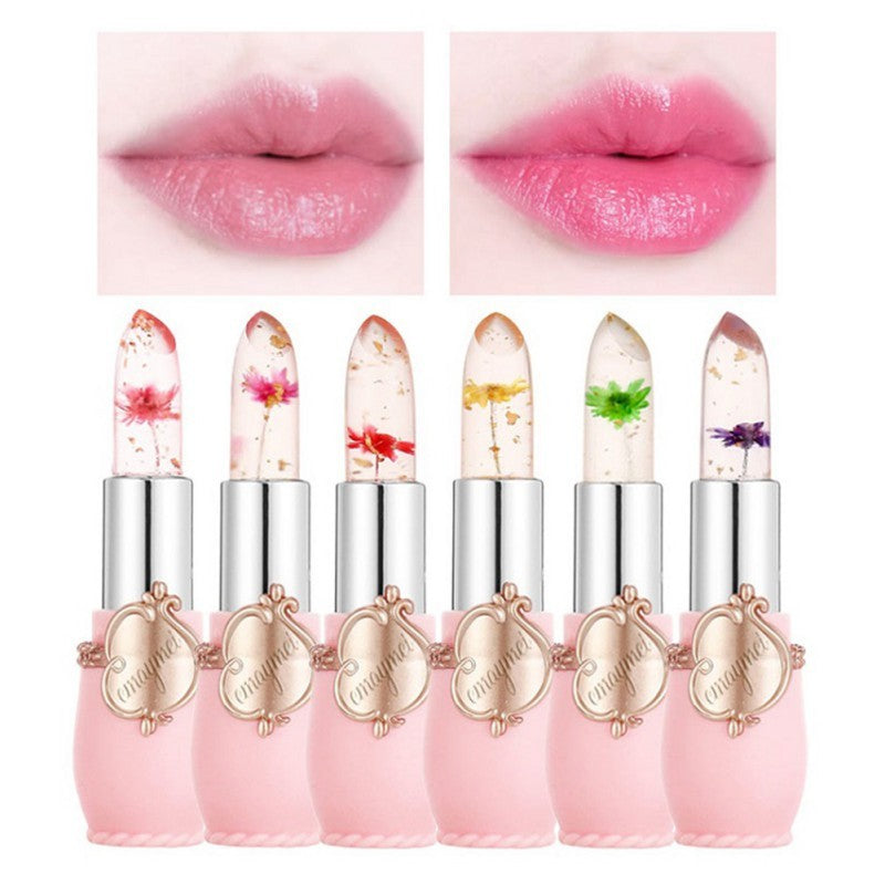 Emaymei Set of 6 Transparent Color-Changing Jelly Lipsticks