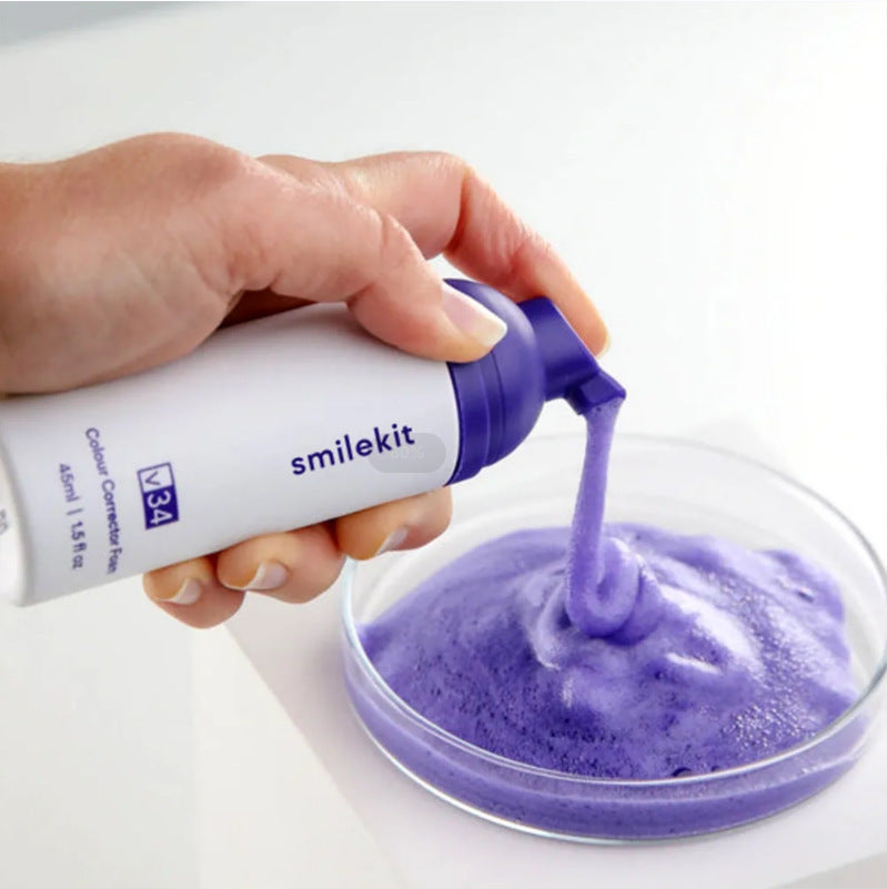 V34 Purple Mousse Foam Toothpaste – Oral Cleaning & Whitening