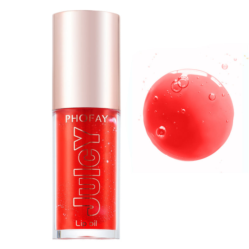 PHOFAY Juicy Lip Oil – Hydrating Shine, Non-Sticky Comfort