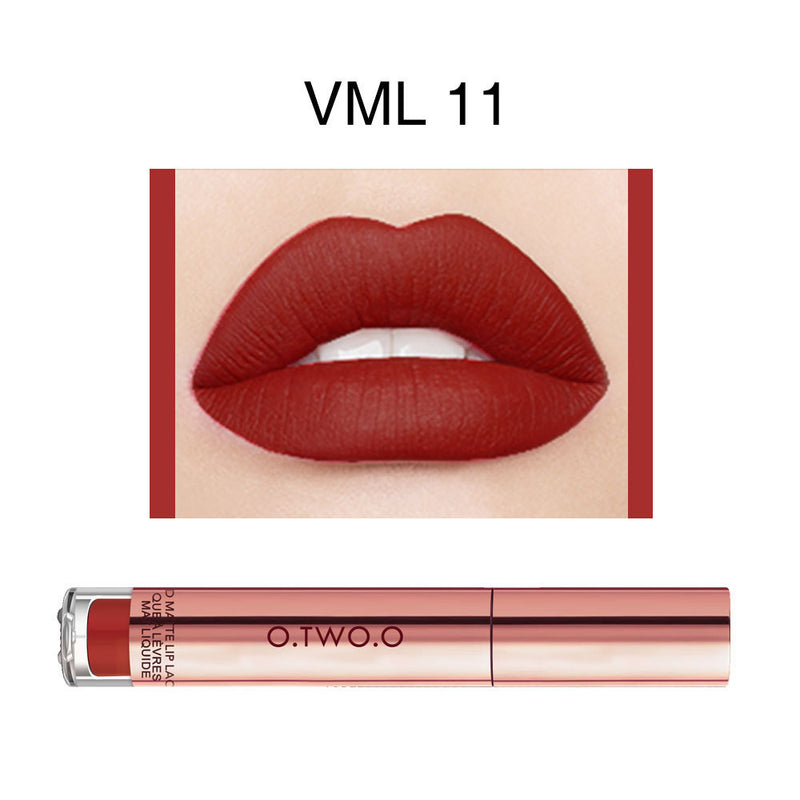 12-Color Long-Lasting Matte Lip Gloss