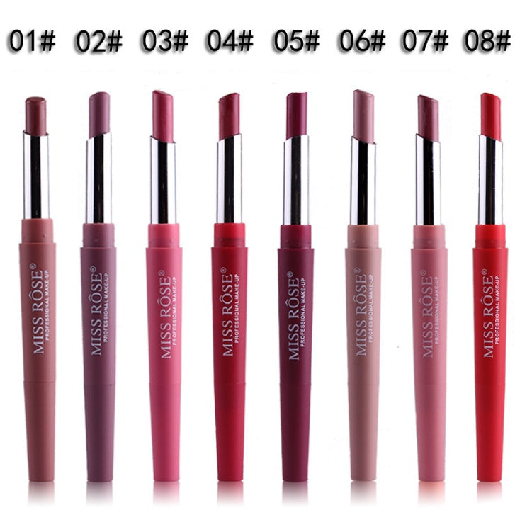 MISS ROSE 2-in-1 Lipstick & Lip Liner – Versatile Beauty for Professional Results