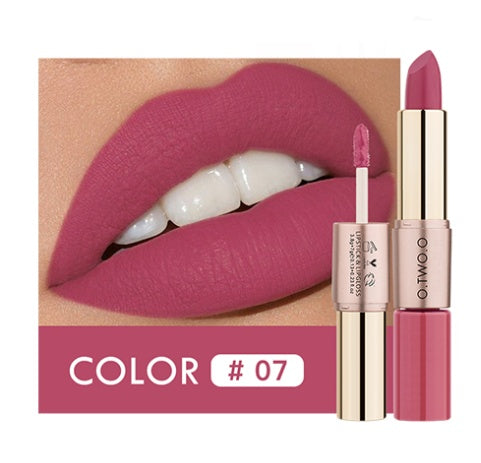 2-in-1 Lipstick & Lip Gloss – 12 Vibrant Shades