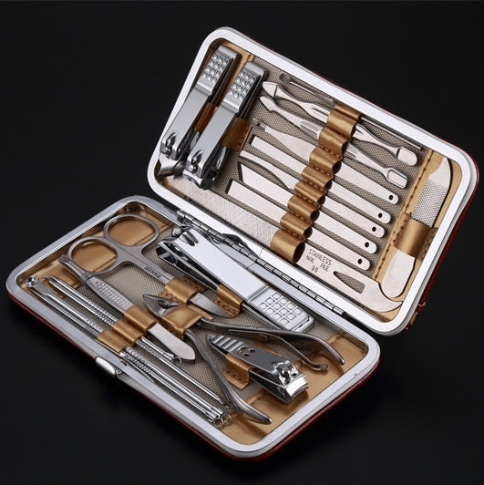 21-in-1 Stainless Steel Manicure & Pedicure Kit – Professional Nail Care Set