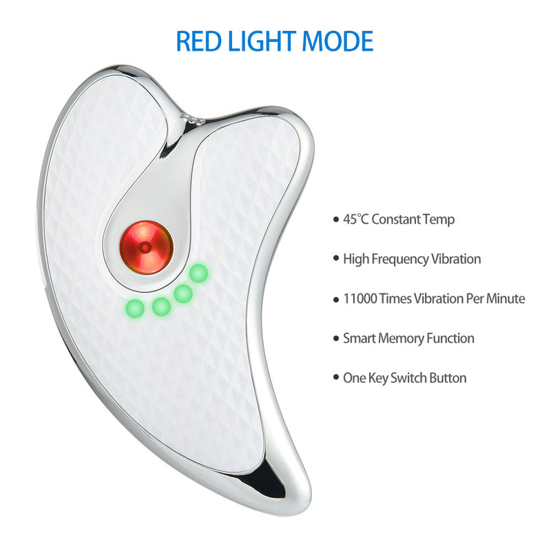 Rechargeable Vibrating Facial Massager & Scraping Tool