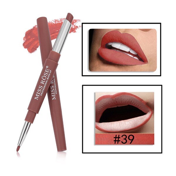 MISS ROSE 2-in-1 Lipstick & Lip Liner – Versatile Beauty for Professional Results