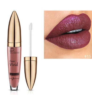 Pudaier Diamond Matte Pearl Lip Gloss - Classic & Vivid Collection