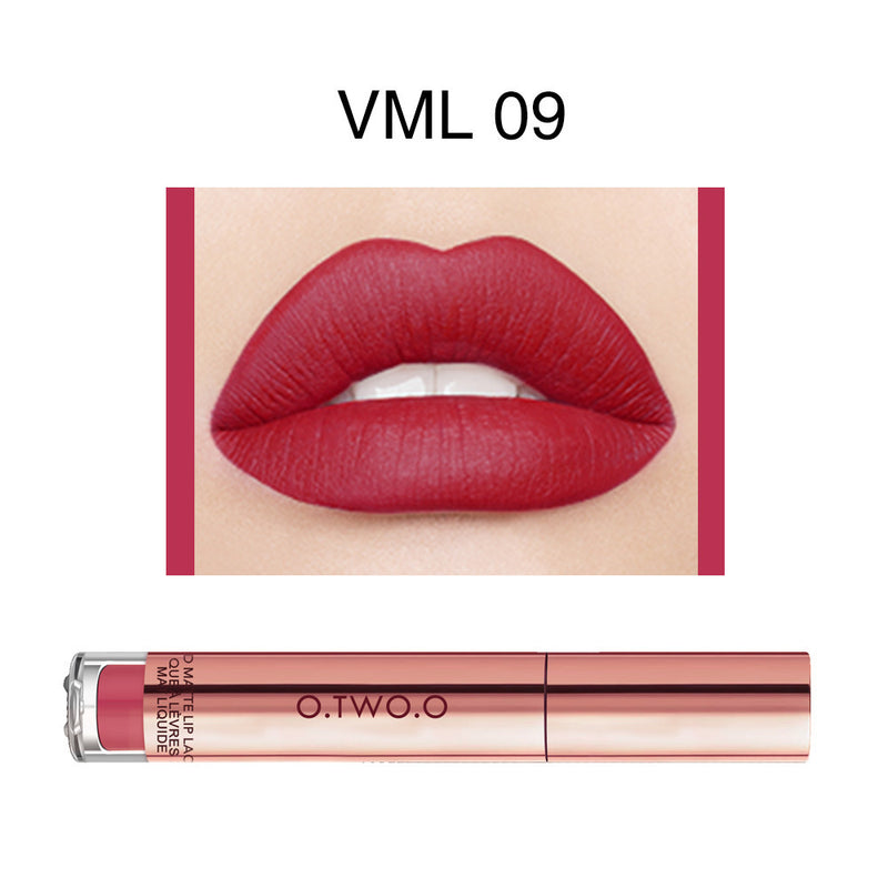 12-Color Long-Lasting Matte Lip Gloss