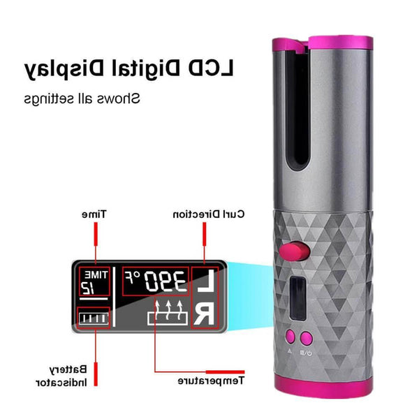 Wireless Ceramic Auto Hair Curler – Hair Styling Tool