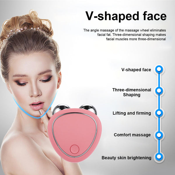 Microcurrent Beauty Roller – Face Lifting & Firming Massager