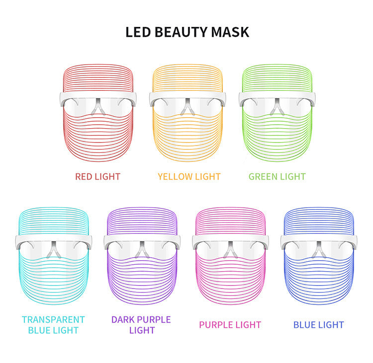 Anti-Aging 7-Color LED Beauty Mask – Red Light Therapy for Skin Renewal