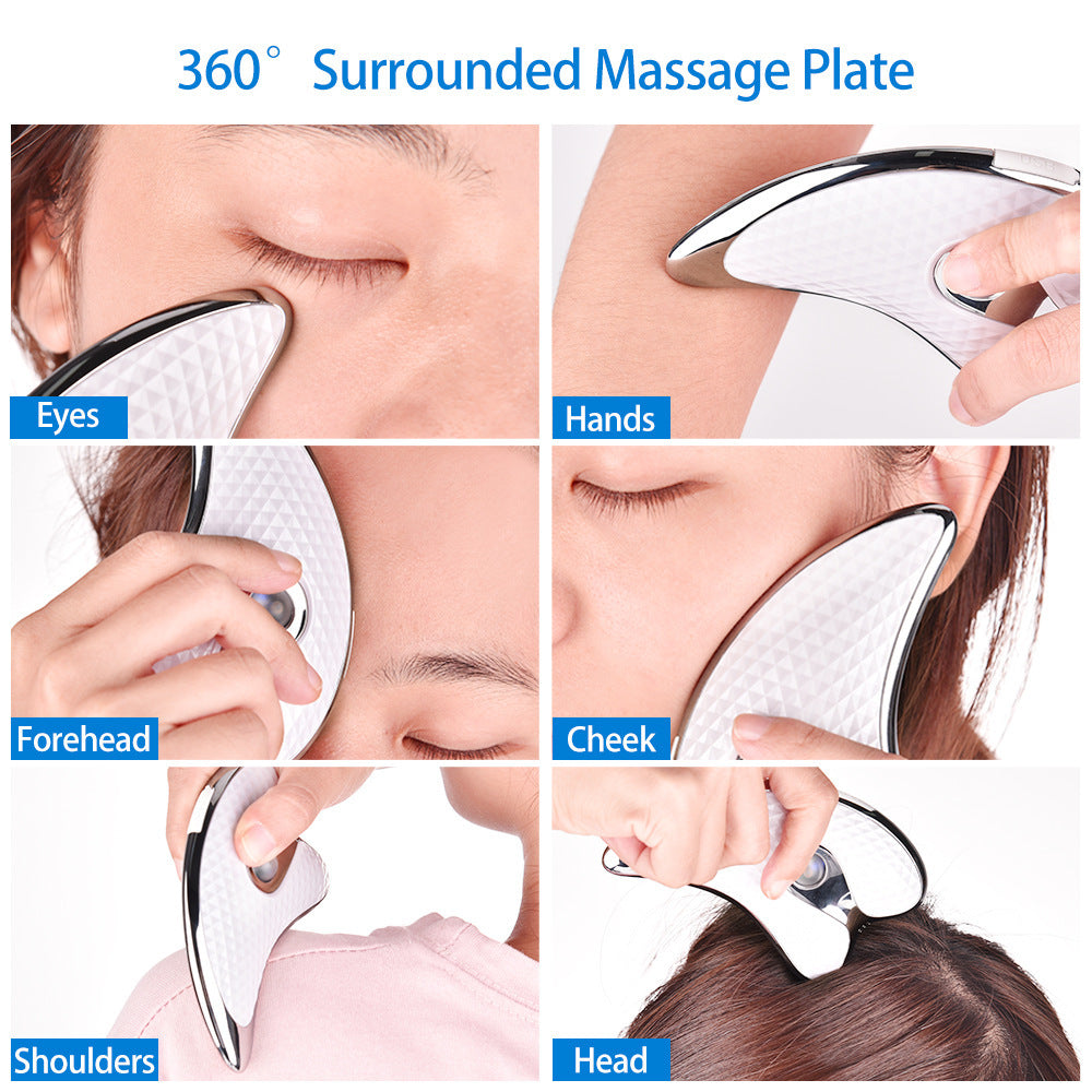 Rechargeable Vibrating Facial Massager & Scraping Tool