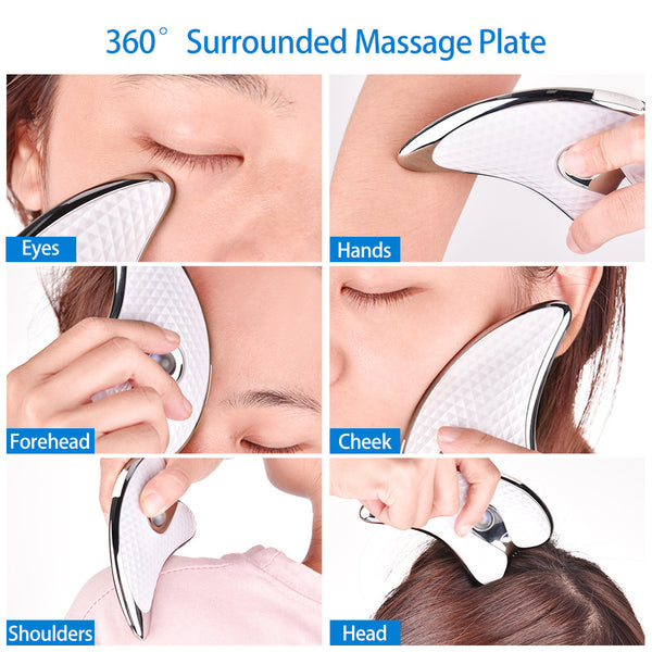 Rechargeable Vibrating Facial Massager & Scraping Tool