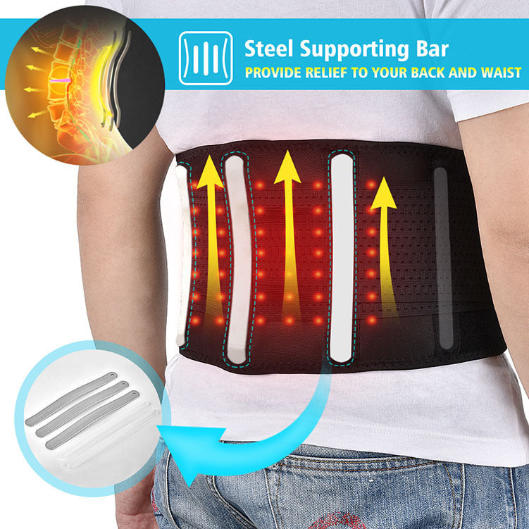 Soothing Red Light Heating Belt – Back Pain Relief & Lumbar Support