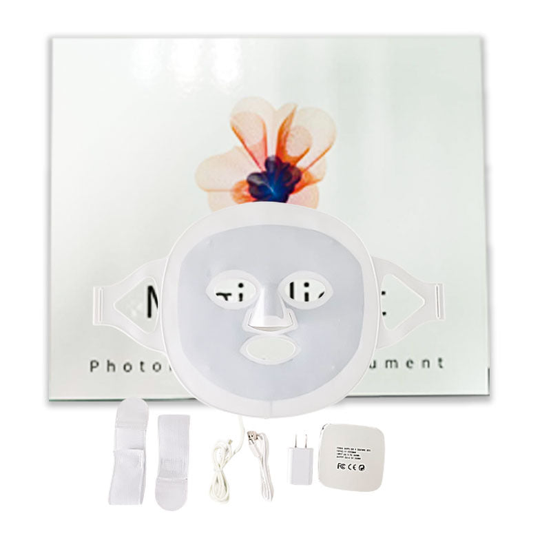 LED Photon Therapy Mask – Silicone Light Facial for Acne & Skin Rejuvenation
