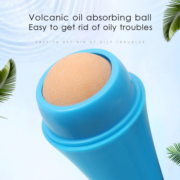 Volcanic Stone Oil-Control Roller – Natural Face Cleaning & Oil Absorption Tool