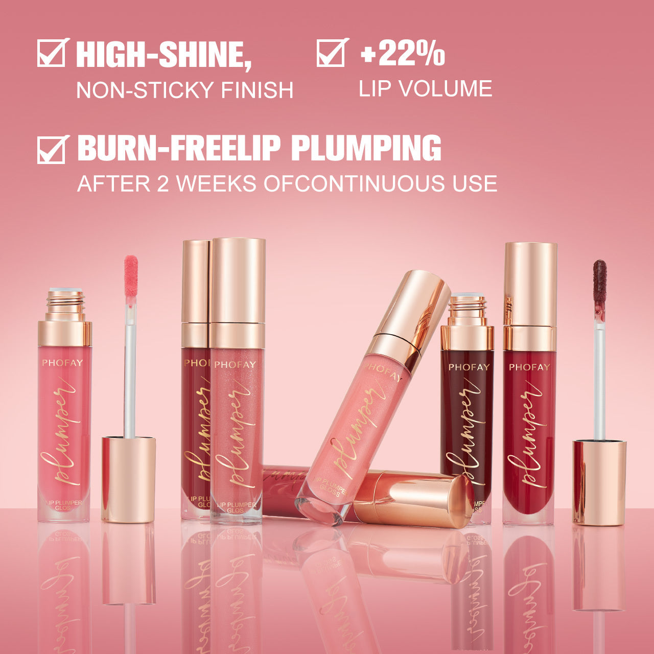 PHOFAY Crystal Shine Lip Plumper – Volume & Gloss in One