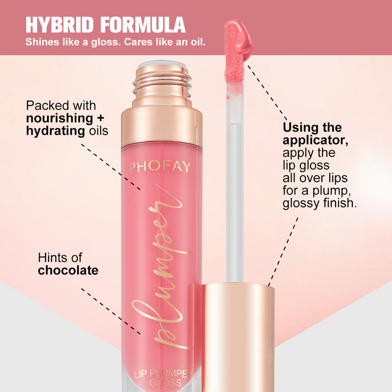 PHOFAY Crystal Shine Lip Plumper - Volumen & Glanz in einem