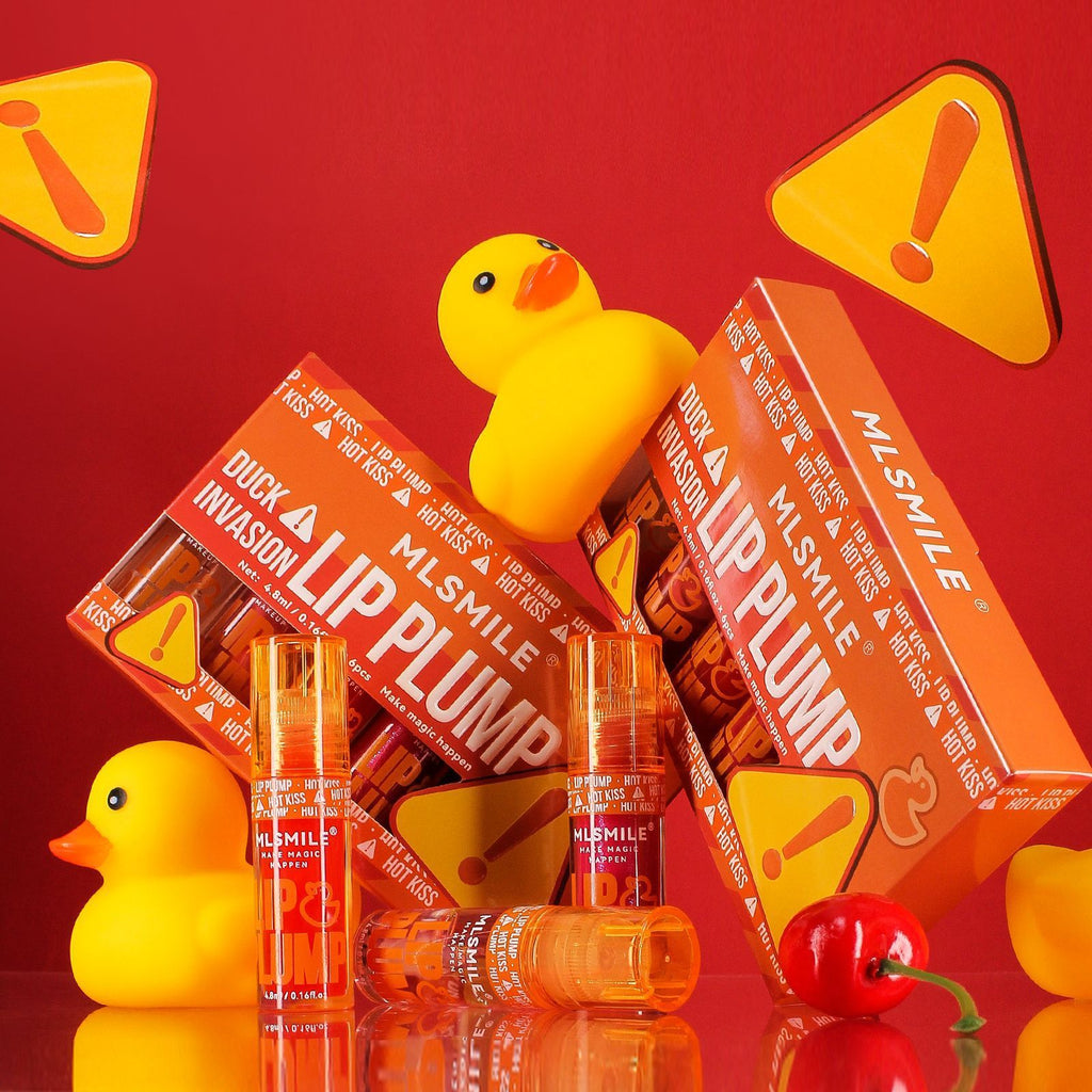 MLSMILE 6-Piece Duckbill Lip Plump Set – Hydrating Liquid Lip Glaze Collection
