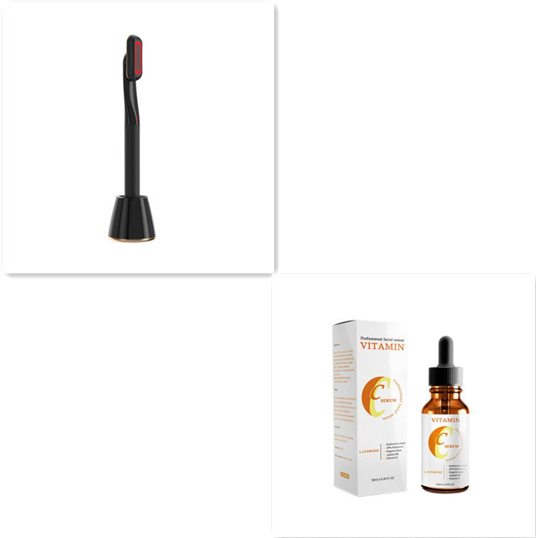 360° Rotary Facial & Eye Therapy Set – Red Light & Microcurrent