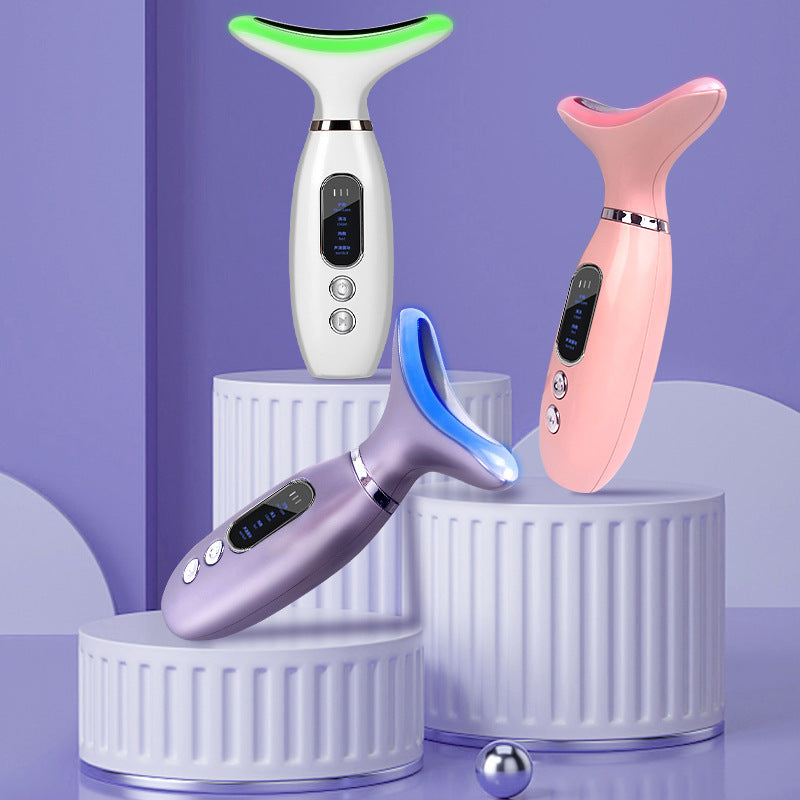 LED Neck & Face Lift Massager – Skin Tightening & Anti-Aging Device