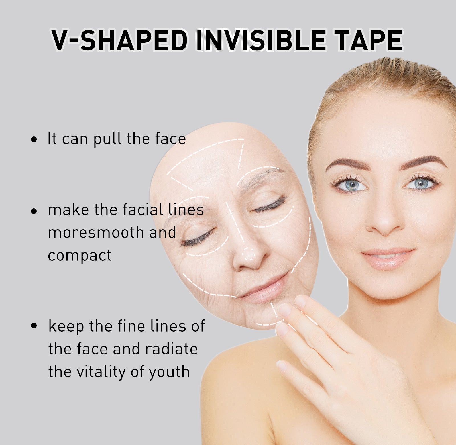 Invisible Face Lifting Stickers – Fashionable & Simple