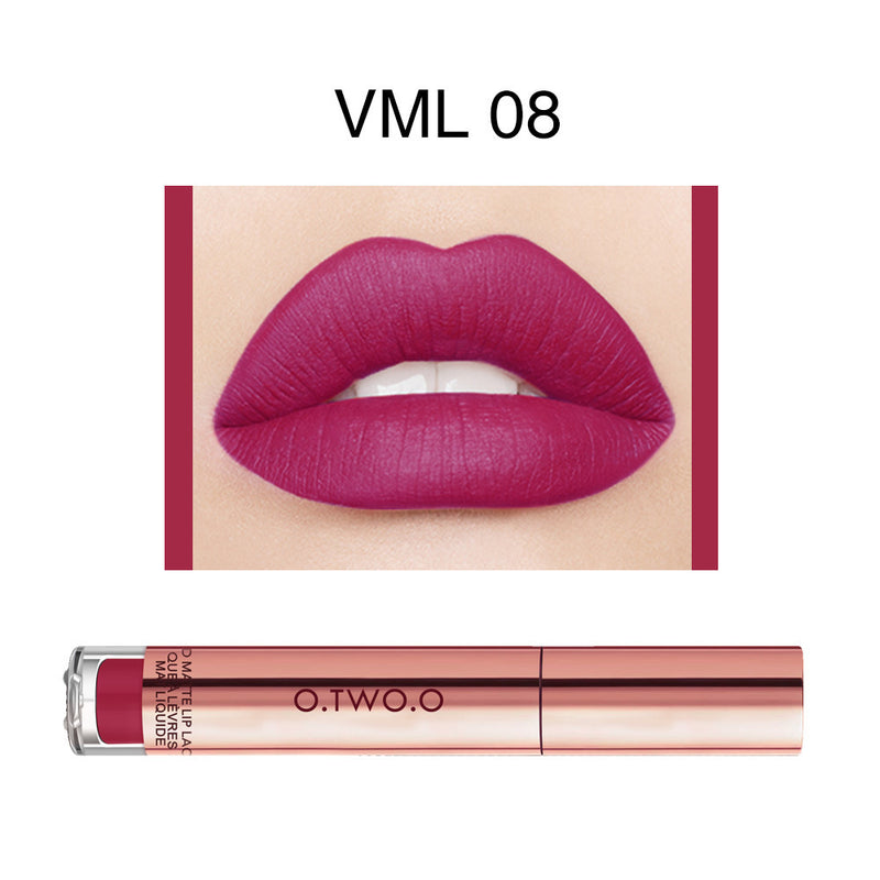 12-Color Long-Lasting Matte Lip Gloss