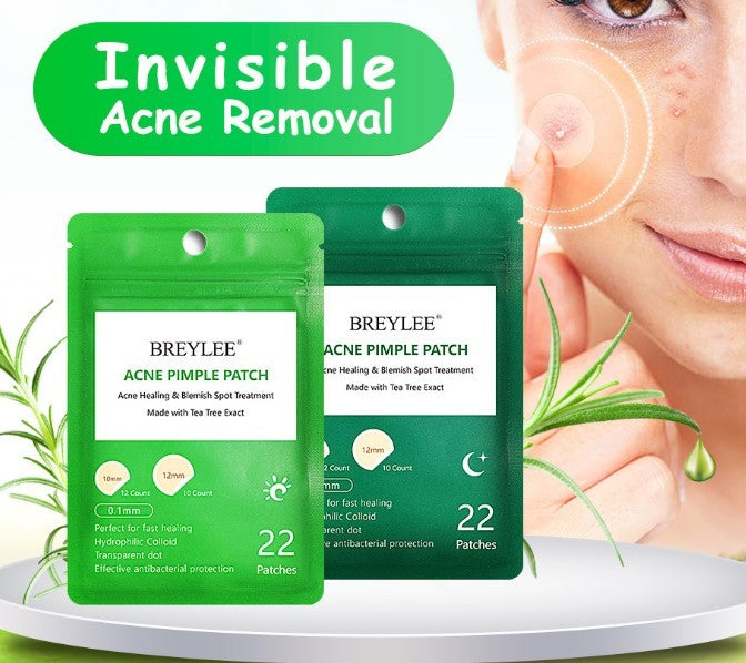 🌿 Tea Tree Invisible Acne Patch – Ultra-Thin, Fast Healing & Mark-Fading Care