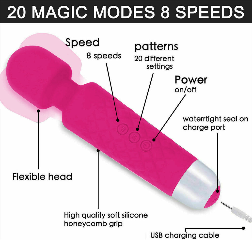 Magic Massage Wand – Muscle Relaxation 20-Speed Massager