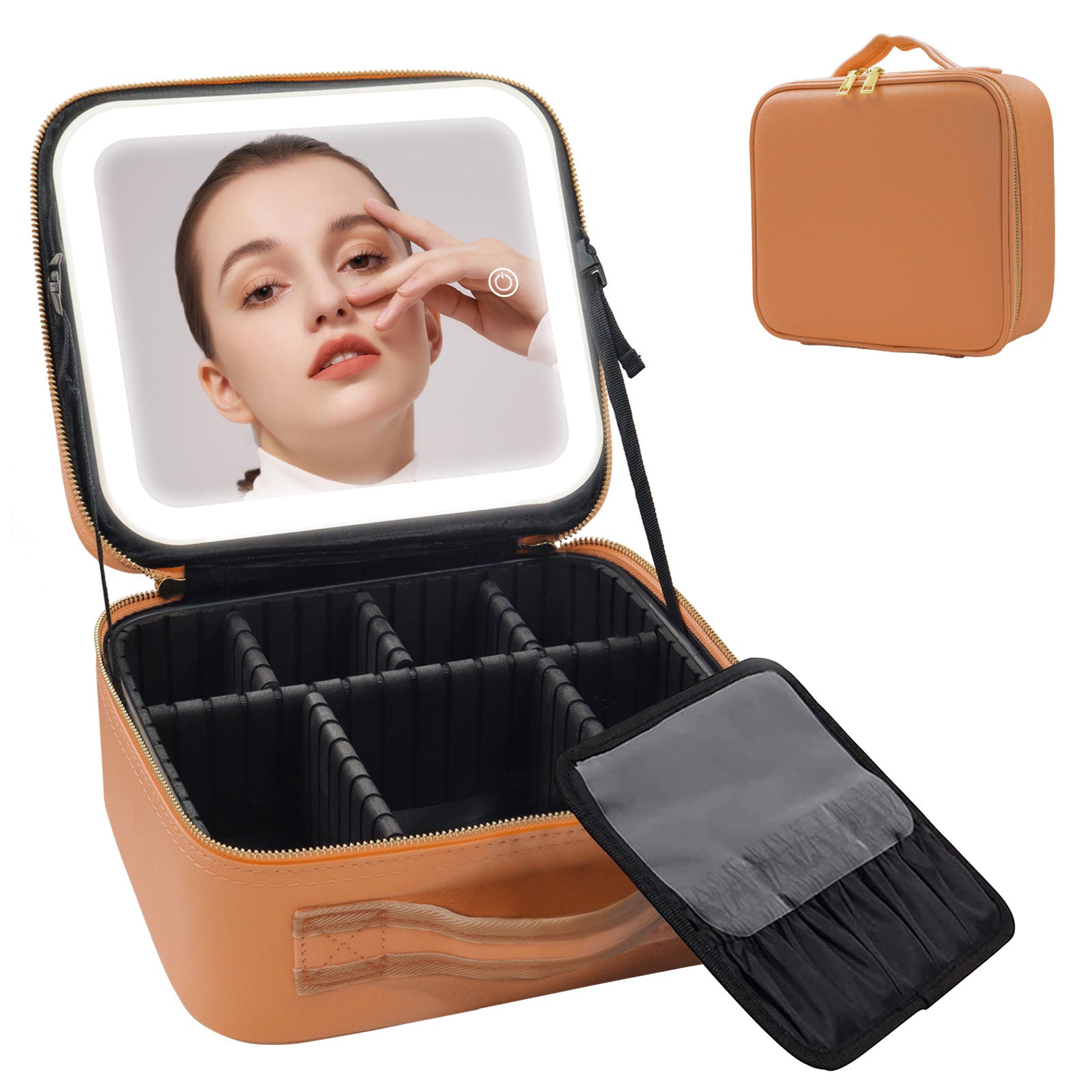 Luxury LED Cosmetic Case – Multifunctional Makeup Storage