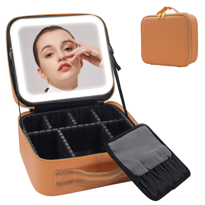 Luxury LED Cosmetic Case – Multifunctional Makeup Storage