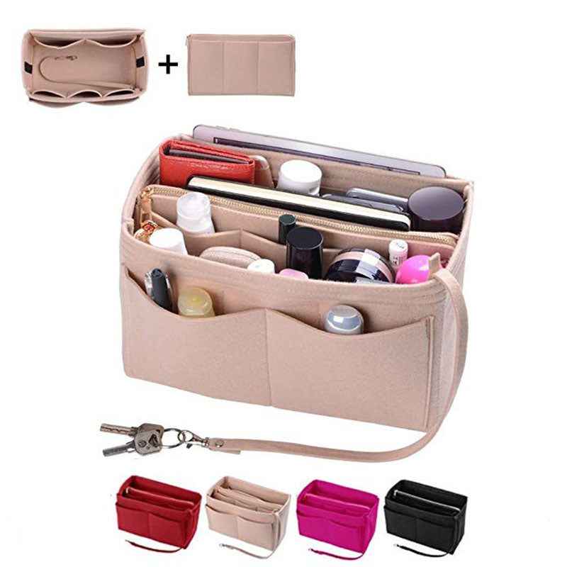 Elegant Felt Cosmetic Bag – Perfect for On-the-Go