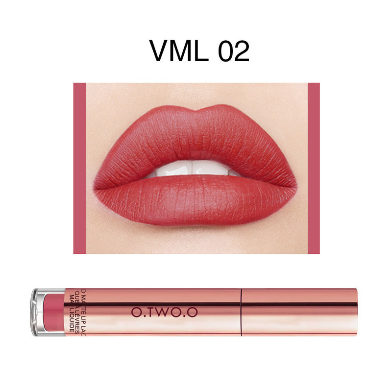 12-Color Long-Lasting Matte Lip Gloss