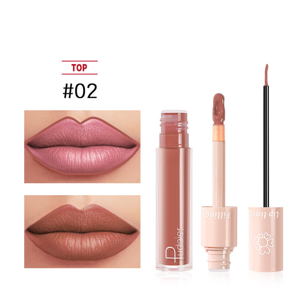 Velvet Shine Duo – Longwear Lipstick & Gloss with Polywax Seal
