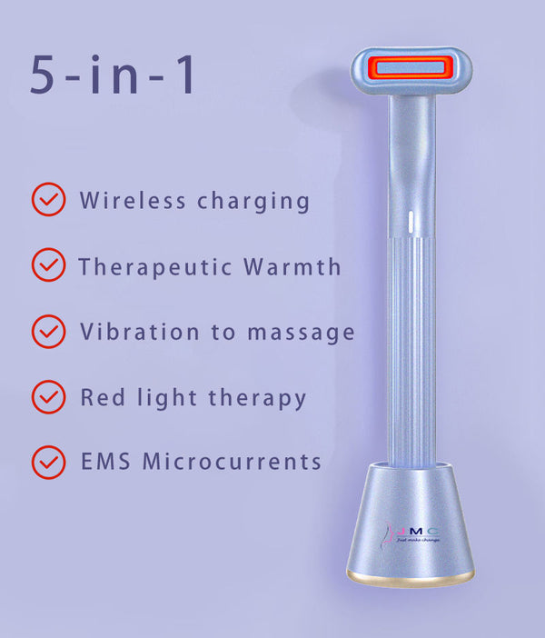 360° Rotary Facial & Eye Therapy Set – Red Light & Microcurrent