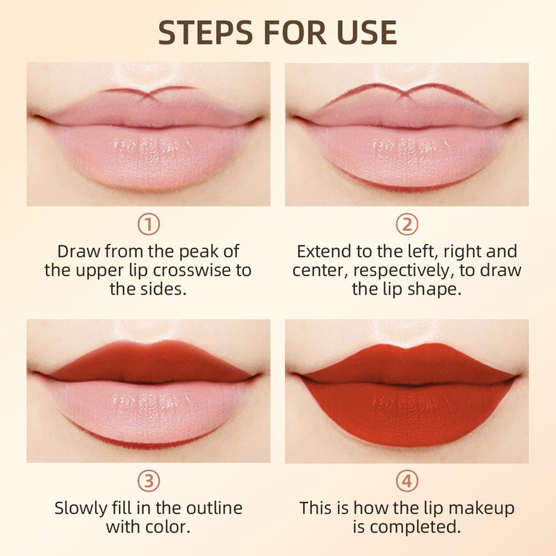 Matte Perfection Lip Liner Set – 12 Waterproof Shades for Flawless Contour