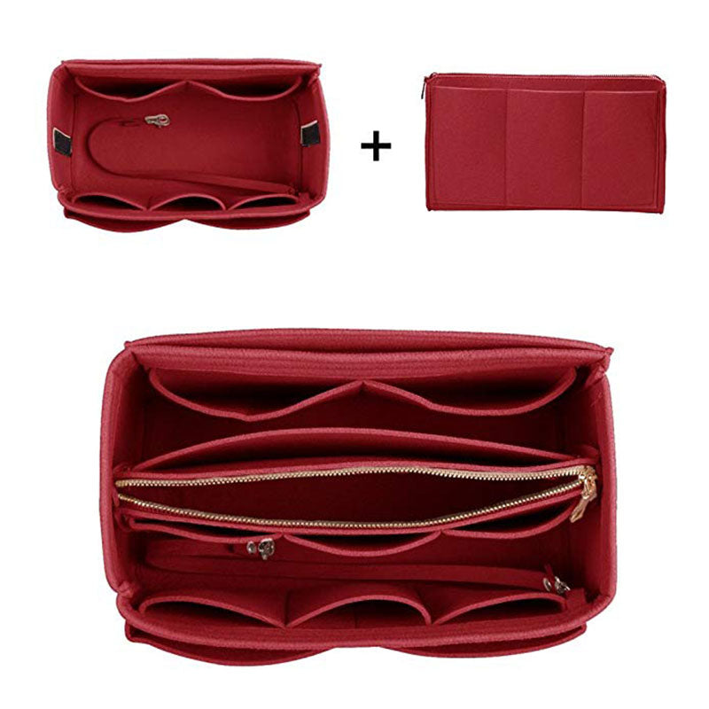 Elegant Felt Cosmetic Bag – Perfect for On-the-Go