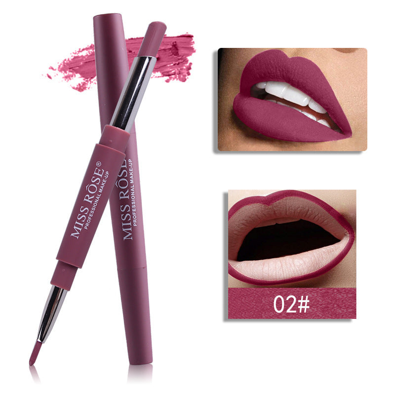 MISS ROSE 2-in-1 Lipstick & Lip Liner – Versatile Beauty for Professional Results