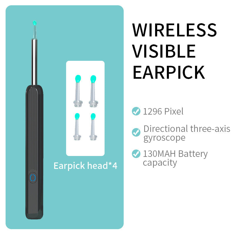 Digital Ear Wax Remover – Wireless LED Otoscope Kit