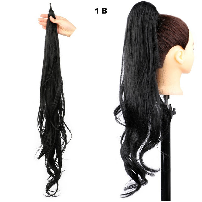 Glam Waves – Long Curly Ponytail Wig
