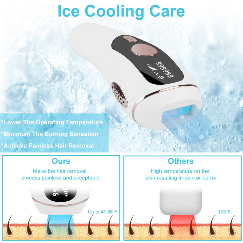 Permanent IPL Hair Remover – Painless & Ice Cooling (Shipping Only in USA)