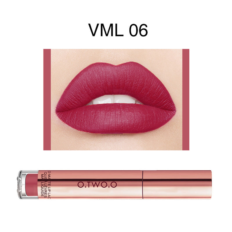 12-Color Long-Lasting Matte Lip Gloss