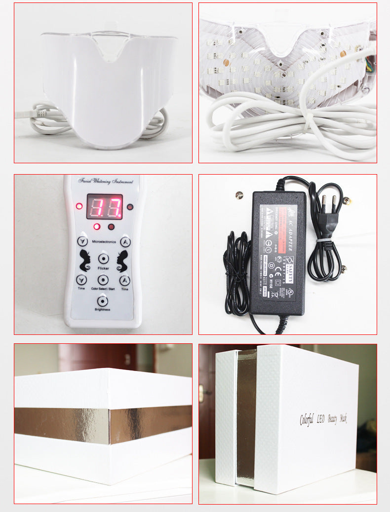 LED Color Light Beauty Mask - 7-in-1 Skin Therapy – Big Discount!
