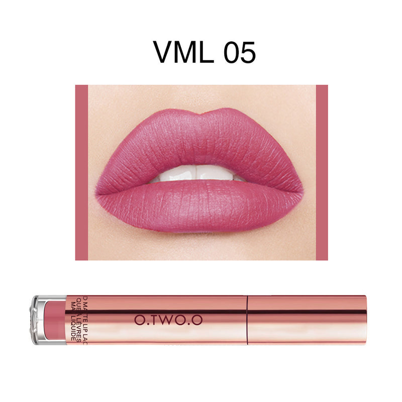 12-Color Long-Lasting Matte Lip Gloss