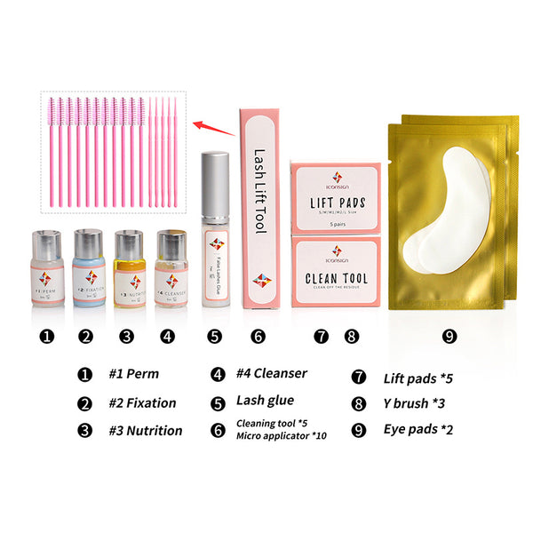ICONSIGN Lash Lift & Perm Kit – Upgrade Version Eyelash Lifting System