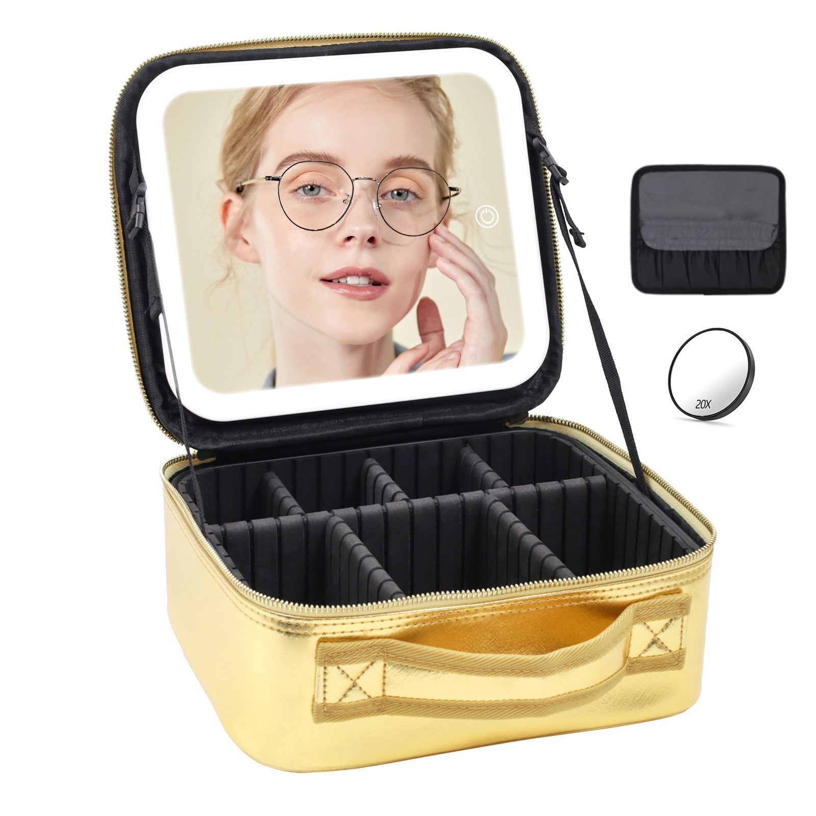 Luxury LED Cosmetic Case – Multifunctional Makeup Storage