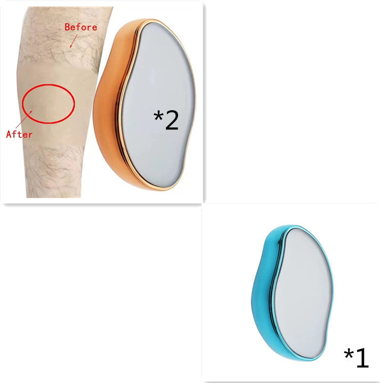 Crystal Glass Hair Remover – Portable Hair Shaver & Exfoliator