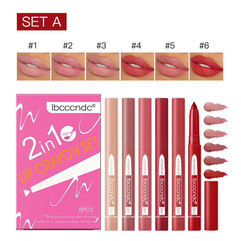 6-Piece Lip Liner Set – Effortless Precision and Color