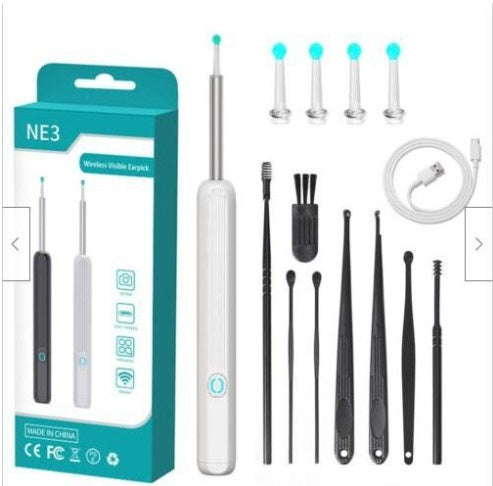 Digital Ear Wax Remover – Wireless LED Otoscope Kit