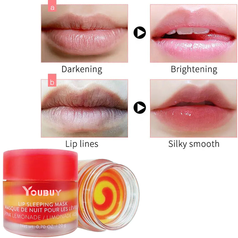 Two-Color Lip Line Balm - Lip Sleeping Mask