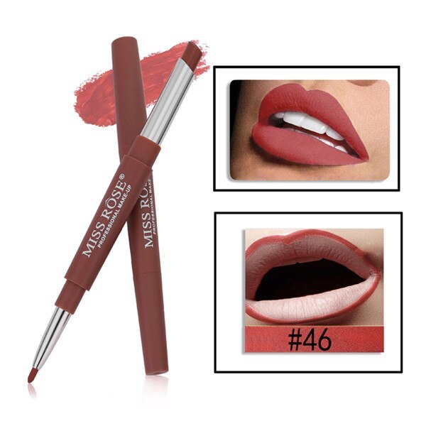 MISS ROSE 2-in-1 Lipstick & Lip Liner – Versatile Beauty for Professional Results